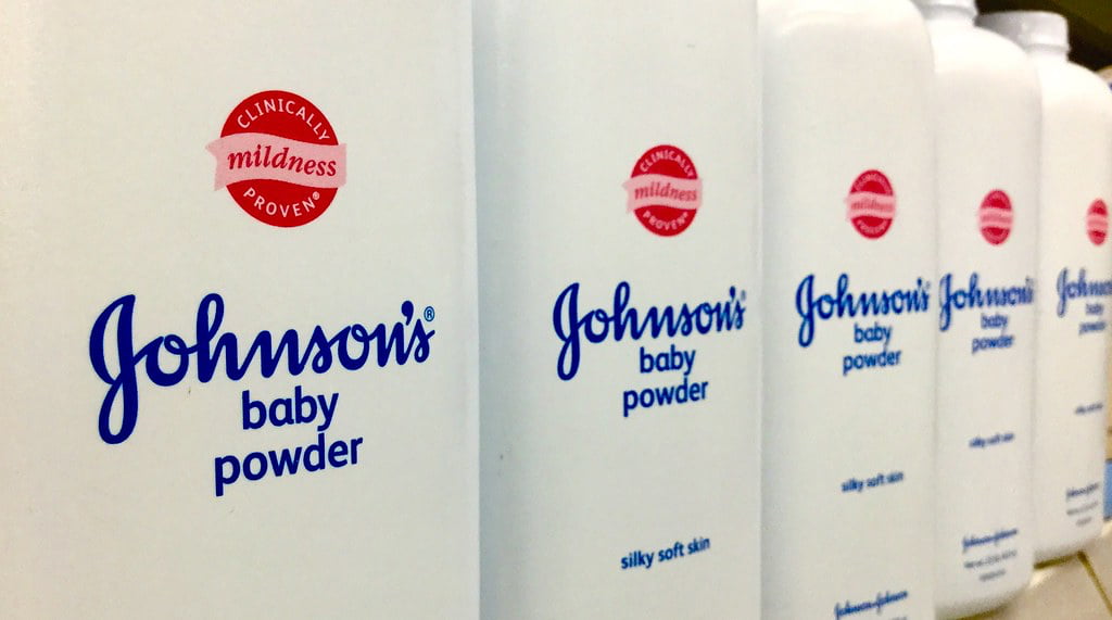 Johnson's baby power sitting on store shelves